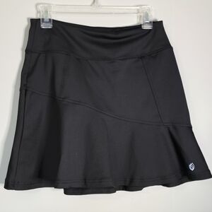 Gg blue Black Athletic Skort with Flared Hem